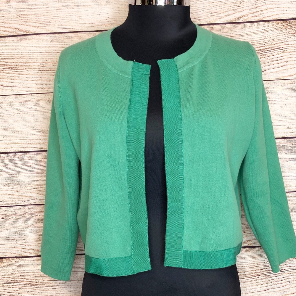 Boden Green Short Cardigan